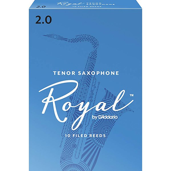 D'Addario Rico RKB1020 Royal Tenor Sax Reeds, Strength 2.0 - 1 Piece